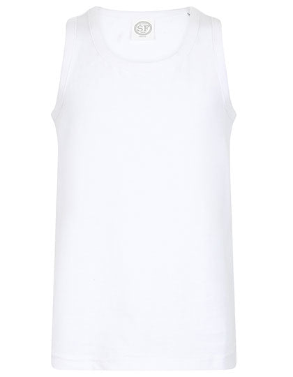Kids´ Feel Good Stretch Vest in White, Größe 11-12 years