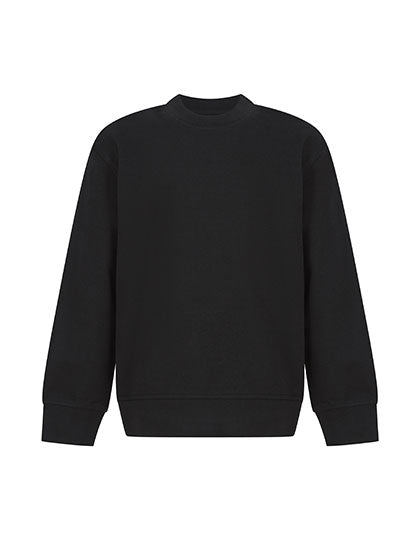 Kids' Sustainable Fashion Curved Hem Sweat in Black, Größe 11/12 years