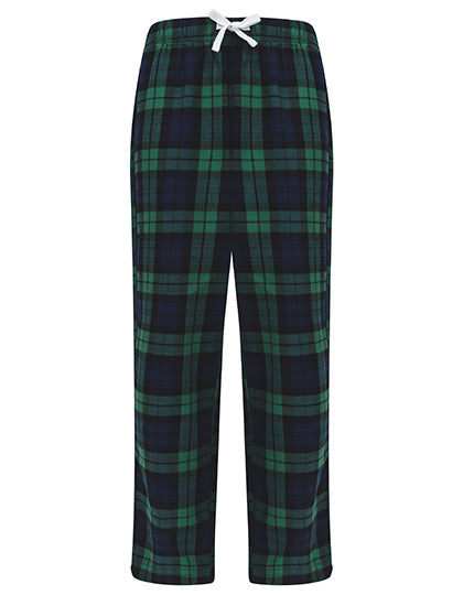 Kids´ Tartan Lounge Pants in Navy-Green Check, Größe 13 years