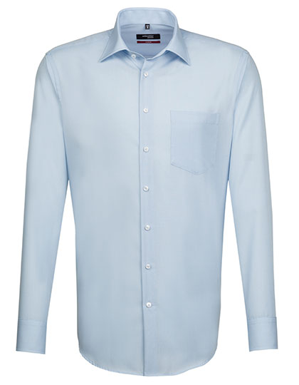 Men´s Shirt Regular Fit Long Sleeve in Light Blue, Größe 48