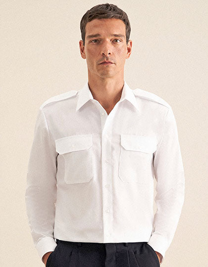 Men´s Pilot Shirt Regular Longsleeve