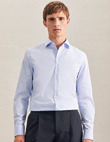 Men´s Shirt 2 Shaped Check/Stripes Long Sleeve