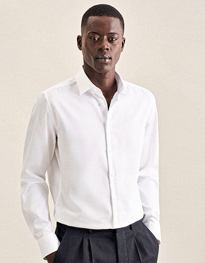 Men´s Shirt Shaped Fit Fine Twill Longsleeve