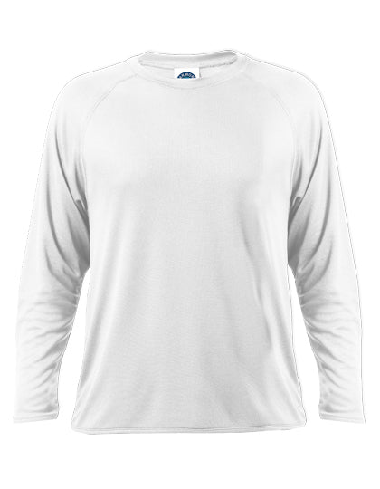 Sport T-Shirt Long Sleeve in White, Größe XXL