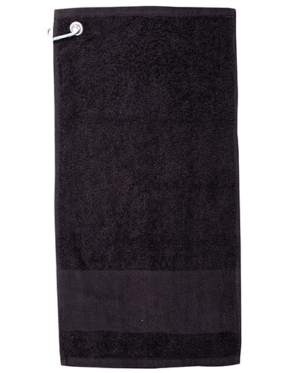 Printable Golf Towel in Black, Größe 30 x 60 cm