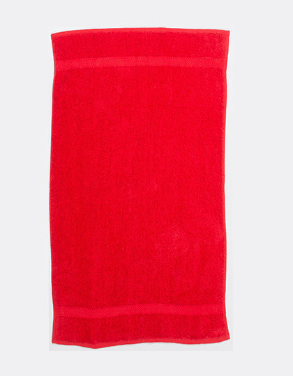 Luxury Hand Towel in Red, Größe 50 x 90 cm