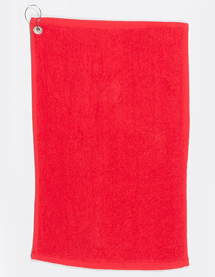 Luxury Golf Towel in Red, Größe 30 x 50 cm