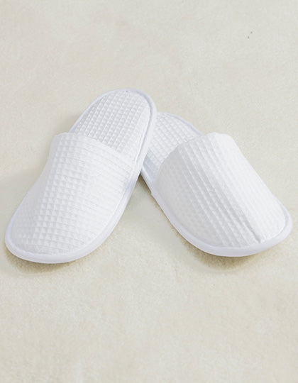 Waffle Mule Slippers in White, Größe 42-46 (8-11)
