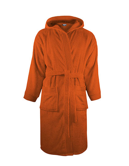 Bathrobe Hooded in Terra Spice, Größe XXL/3XL