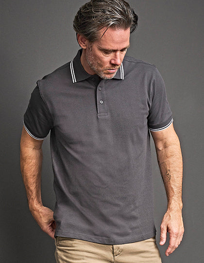 Men´s Luxury Stripe Stretch Polo