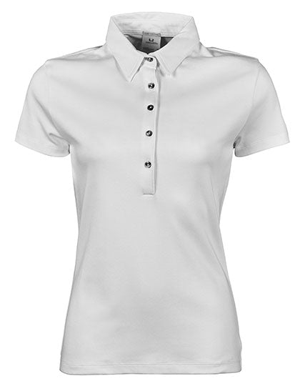 Women´s Pima Cotton Polo in White, Größe XXL