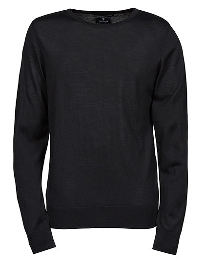 Men´s Crew Neck Sweater in Black, Größe 3XL