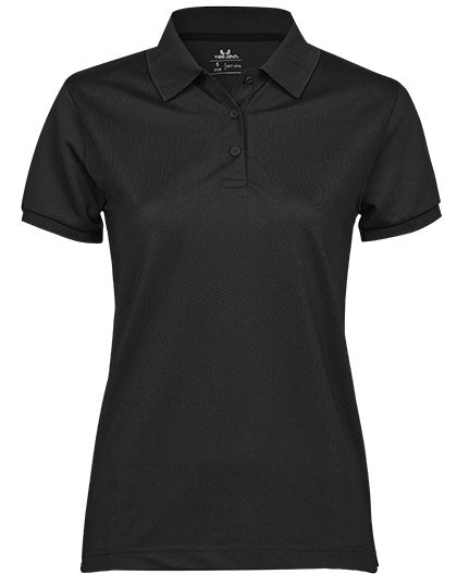 Women´s Club Polo in Black, Größe XXL
