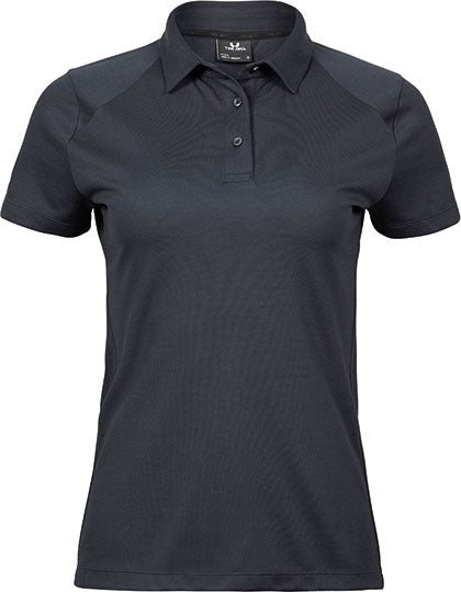 Women´s Luxury Sport Polo in Dark Grey (Solid), Größe 3XL