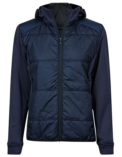 Women´s Hybrid-Stretch Hooded Jacket in Navy, Größe 3XL