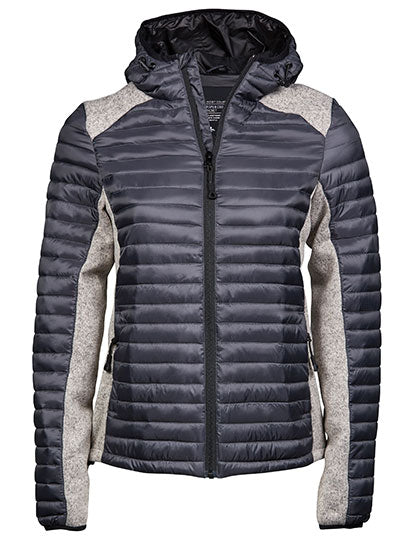 Women´s Hooded Outdoor Crossover Jacket in Space Grey, Größe 3XL