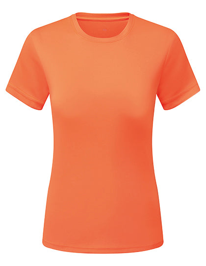 Women´s Textured Recycled T-Shirt in Lightning Orange, Größe XXL