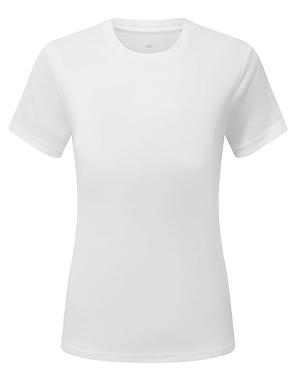 Women´s Textured Recycled T-Shirt in White, Größe XXL