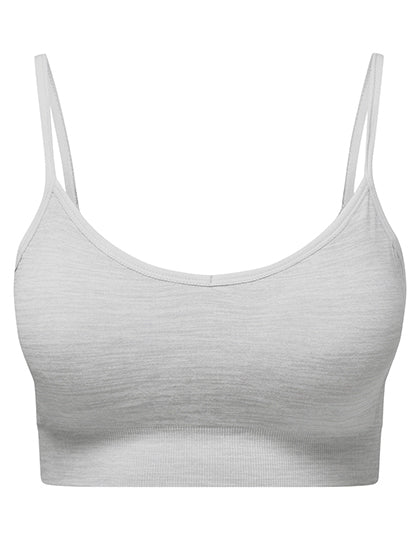 Women´s Recycled Seamless ´3D Fit´ Multi-Sport Flex Bra in Cool Grey Melange, Größe XL