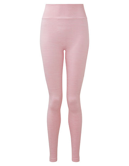 Women´s Recycled Seamless ´3D Fit´ Multi-Sport Flex Leggings in Light Pink Melange, Größe XL