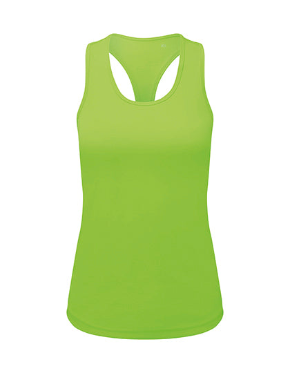 Women´s Recycled Performance Slim Racer Back Vest in Lightning Green, Größe XL