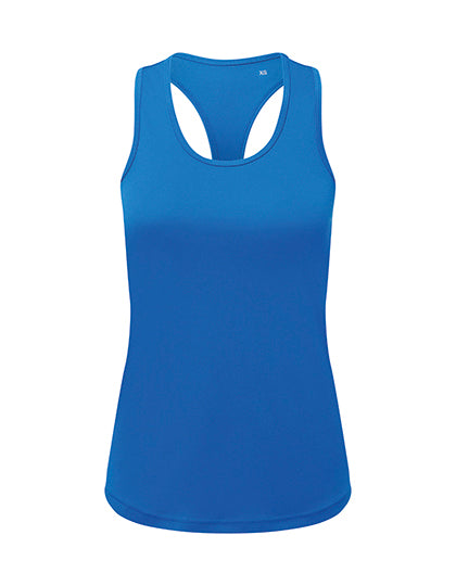Women´s Recycled Performance Slim Racer Back Vest in Sapphire, Größe XL
