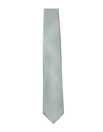 Satin Tie in Silver, Größe 144 x 8,5cm