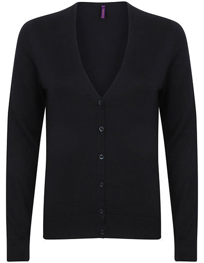 Ladies´ Lightweight V-Neck Short Cardigan in Navy, Größe 4XL