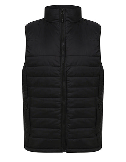Unisex Padded Gilet in Black, Größe 4XL
