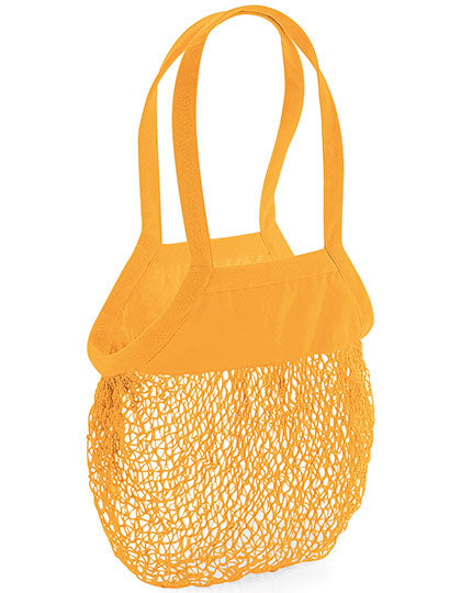 Organic Cotton Mesh Grocery Bag in Amber, Größe 38 x 41 cm