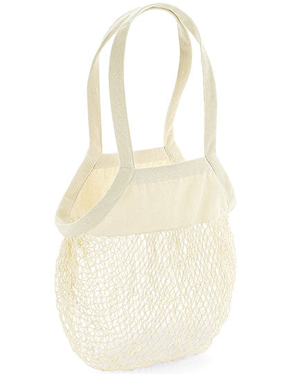 Organic Cotton Mesh Grocery Bag in Natural, Größe 38 x 41 cm