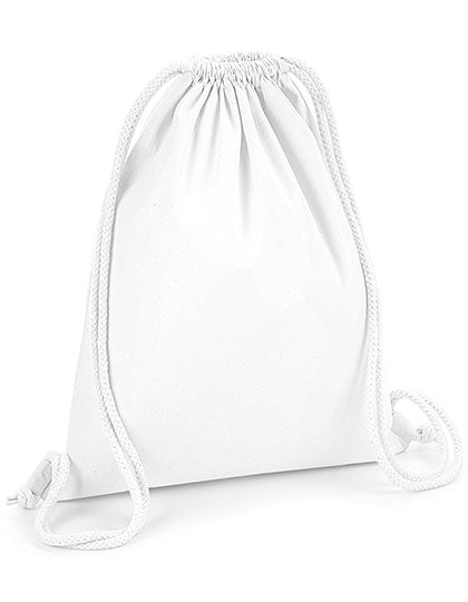 Organic Premium Cotton Gymsac in White, Größe 37 x 46 cm