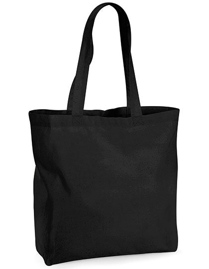 Organic Premium Cotton Maxi Bag in Black, Größe 35 x 39 x 13,5 cm
