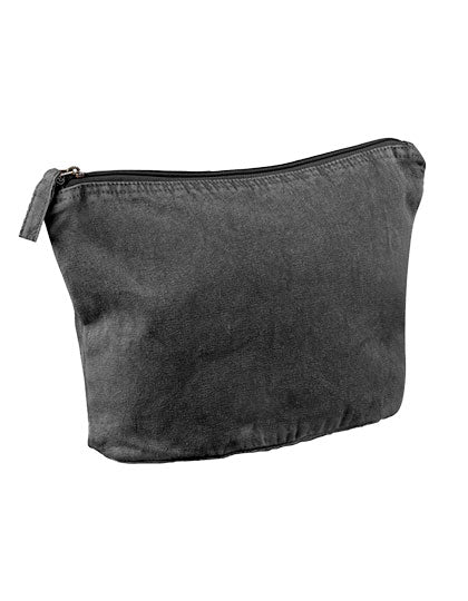 Garment Dyed Accessory Bag in Vintage Black, Größe M (21 x 18 x 9 cm)