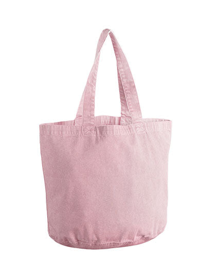 Garment Dyed Shopper in Vintage Dusky Pink, Größe 38,5 x 34 x 22 cm