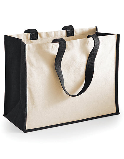Printers Jute Classic Shopper in Black, Größe 42 x 33 x 19 cm