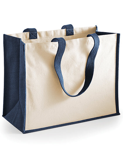 Printers Jute Classic Shopper in Navy, Größe 42 x 33 x 19 cm