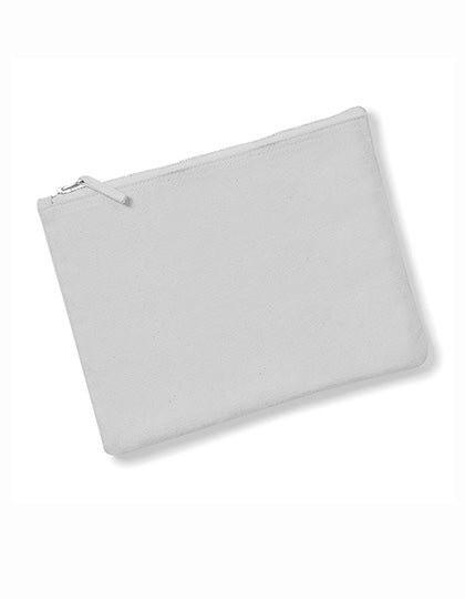 Canvas Accessory Pouch in Light Grey, Größe L (28 x 20 cm)