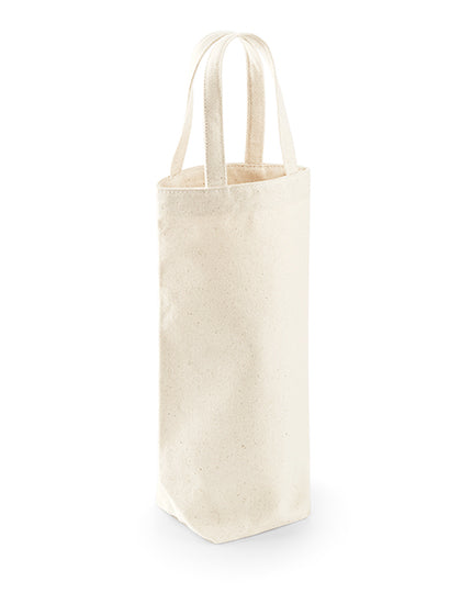 Fairtrade Cotton Bottle Bag in Natural, Größe 8 x 27 x 8 cm