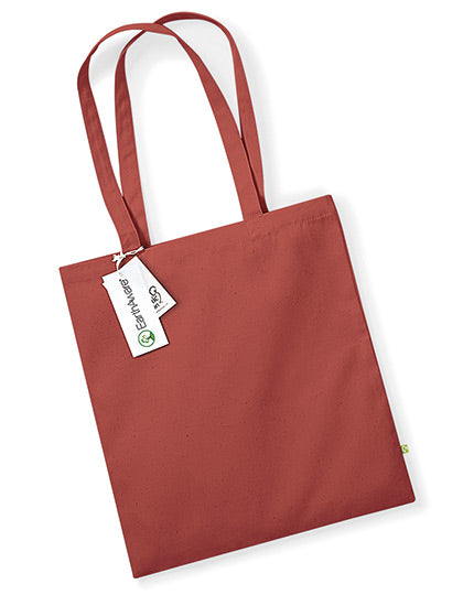 EarthAware® Organic Bag For Life in Orange Rust, Größe 38 x 42 cm