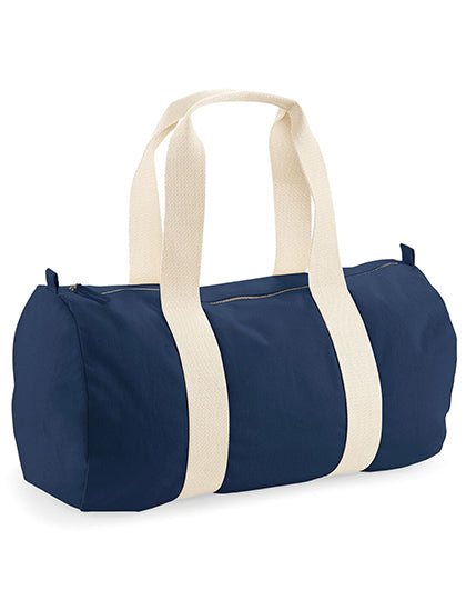 EarthAware® Organic Barrel Bag in French Navy, Größe 50 x 25 x 25 cm