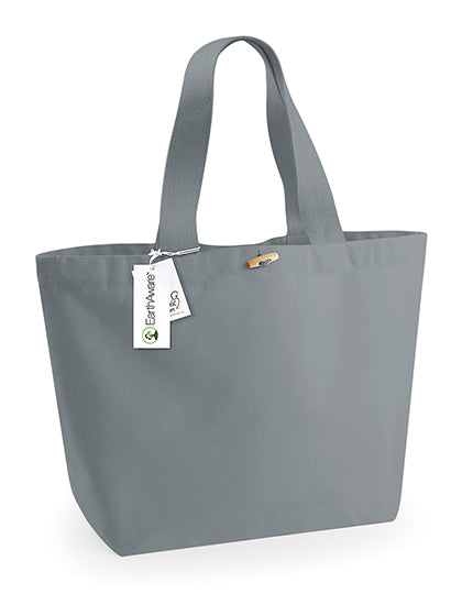 EarthAware® Organic Marina Bag XL in Pure Grey, Größe 40 x 39 x 19 cm