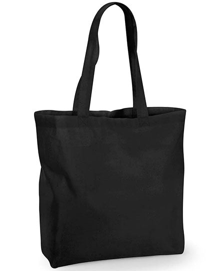 Recycled Cotton Maxi Bag in Black, Größe 35 x 39 x 13,5 cm