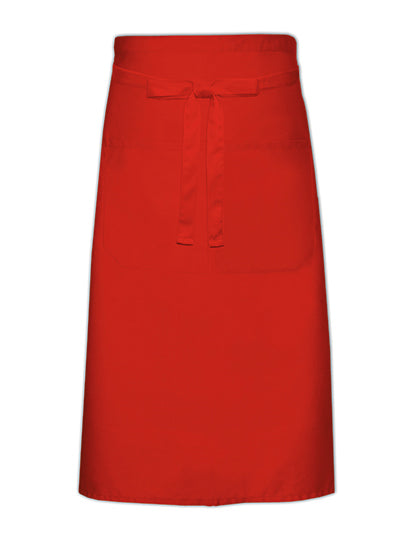 Cook´s Apron With Pocket in Red, Größe 70 x 120 cm