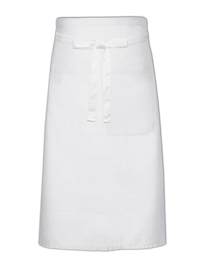 Cook´s Apron With Pocket in White, Größe 70 x 120 cm