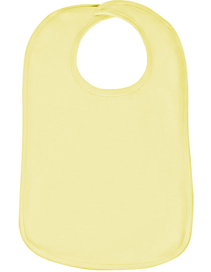 Organic Baby Bib Olli 01 in Pastel Yellow, Größe One Size