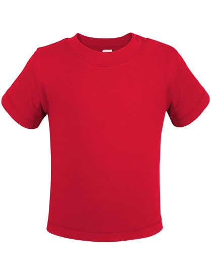Organic Baby T-Shirt Short Sleeve Noah 01 in Red, Größe 86-92