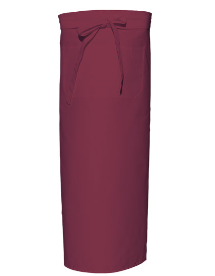 Bistro Apron XL With Front Pocket in Bordeaux, Größe 120 x 100 cm