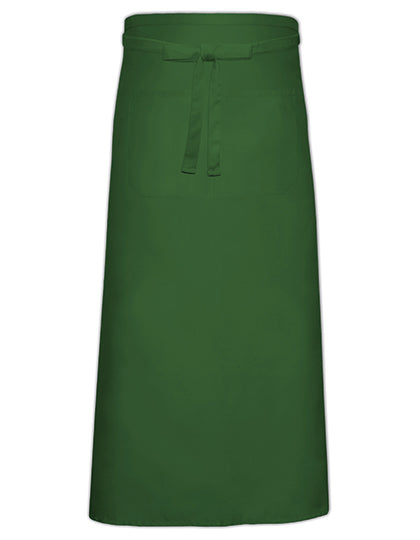 Bistro Apron XL With Front Pocket in Bottle Green, Größe 120 x 100 cm