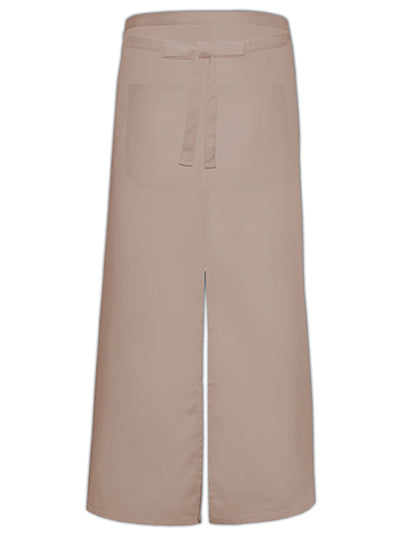 Bistro Apron With Split And Front Pocket in Khaki, Größe 100 x 100 cm